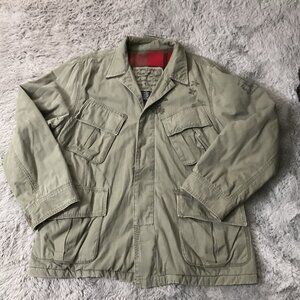 Polo Ralph Lauren Army Green Utility Jacket Men Size Large